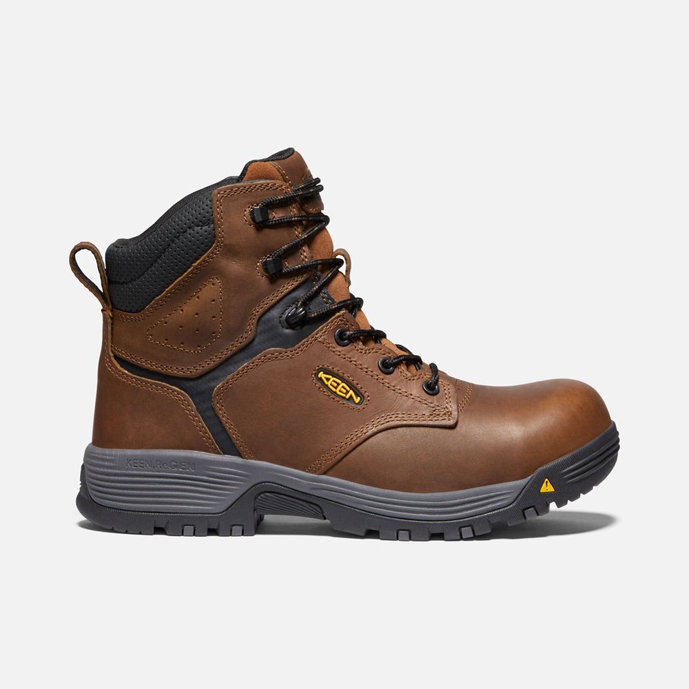 Keen Trekking Bot Erkek Kahverengi - Chicago 6" Esd (Carbon-Fiber Toe) - Türkiye GFEU39708